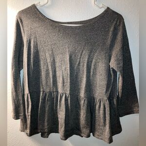Free People grey peplum top - Small